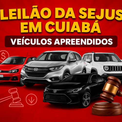 🚨 Leilão da SEJUS em Cuiabá: carros, motos e até jet skis com lances a partir de R$ 25 000! 🚗🌊